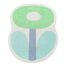 컬러믹스 플라워 발매트, 그린