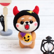 양모 펠트 DIY 키트, 악마시바, 1세트