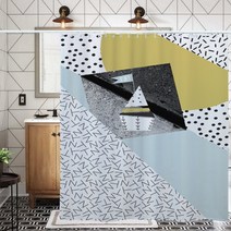 카리스 삼각 유니크 디자인 샤워커튼 A06 180 x 180 cm, 1개