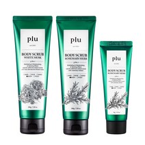 플루 오리지널 바디스크럽 화이트 머스크 200g + 로즈마리 허브 200g + 50g, 1세트