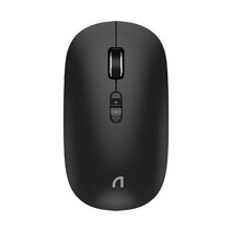 앱코 저소음 무선 블루투스 마우스 WM350, Black