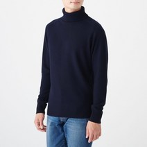 무인양품 남성용 MUJI 야크 혼방 울 터틀넥 스웨터 M9AA016