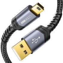 코드웨이 USB A to 미니5핀 외장하드 케이블, 0.3m