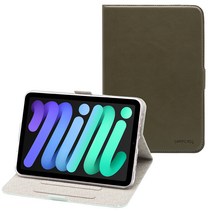 스냅케이스 태블릿PC 민트리 가죽 케이스, 카키