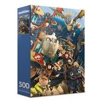 드래곤 길들이기 직소퍼즐 AL5323, 혼합색상, 500피스