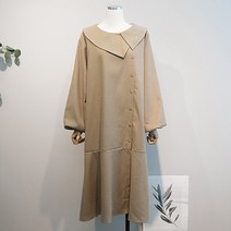 이얀 단추 정장 루즈핏 임산부 겨울 원피스