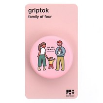 제로퍼제로 그립톡, 네가족 핑크, 1개