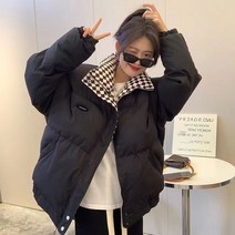 에이치테이블 여성용 루즈핏 숏 패딩 점퍼