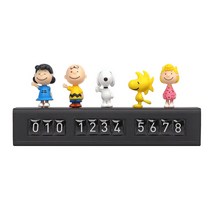 피너츠 스누피 피규어 5종 데스크 알림판 주차번호판, 혼합색상, 1개