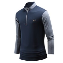 다꾸앙 남성용 지라운드 반집업 스판 티셔츠 E01P7_ql3633