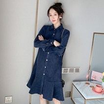 임산부 셔츠 원피스