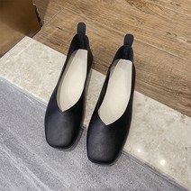 하찌몰 여성용 컬러 가네즈 1cm 청키힐 펌프스 WH-2315729
