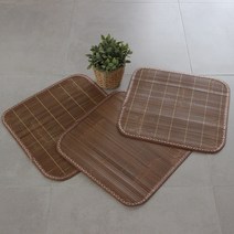 리앤데코 대나무 탄화 방석 2p, 대나무색
