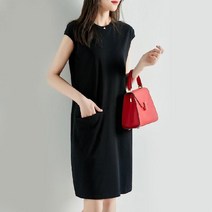 마더브띠 여성용 왕포켓 캐주얼 민소매 롱 원피스