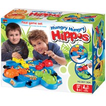 하늘썬별 배고픈 하마 구슬먹기 보드게임 4인 kings00730A, 블루등