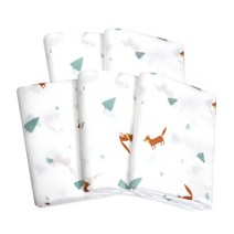 사각 엠보 천 기저귀, 숲속여우, 5개