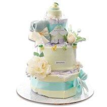 베이비베이커리 NEW 샤베또 3단 백일 기저귀케익, 레몬