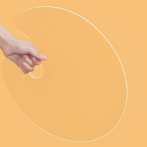 오픈스페이스 투명 아크릴 수채화 팔레트, 1칸, 1개