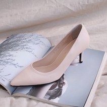 르본디 수제화 스틸레토 가죽 하이힐 7cm