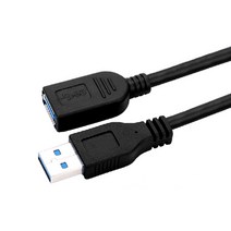USB 3.0 케이블 연장선 AM / AF 몰딩형 3.0AF, 1개, 0.3m