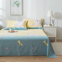 마켓A 굿나잇패턴 얇은 순면 침대시트, TYPE14