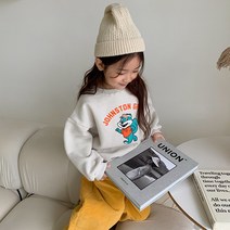 느엘 아동용 다람쥐 기모 맨투맨