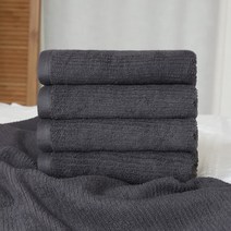 프롬코튼 골지 수건 110g 30수 면사, 블랙그레이, 5개