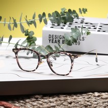 OU 블루라이트 차단 라운드 뿔테 투명 B506