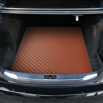 지엠지모터스 퀼팅 가죽 트렁크매트 풀세트, 벤츠 S 클래스 400d (2022년~), 와인