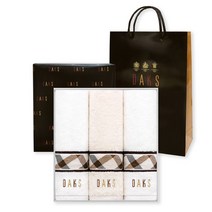닥스타올 뉴노팅힐세면 프리미엄 타올 180g 면사 화이트 2p + 베이지 선물세트, 1세트, 화이트+ 베이지