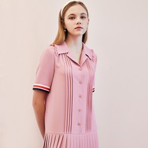 DEBB Pleated Shirt Dress with Petite Ruffles DEAMA4012M