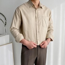 머시따 남성용 린넨 포켓 젠틀셔츠