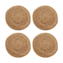 올하이 라탄 원형 식탁 매트 4p, 18cm