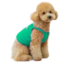 펫츠랜드 반려동물 와플크롭 쿨링 나시티, GREEN