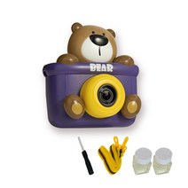 레츠토이 카메라 비눗방울 BEAR + 리필 용액 2p, 혼합색상, 1세트