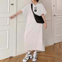 MA 스트릿 패치 레터링 롱원피스티