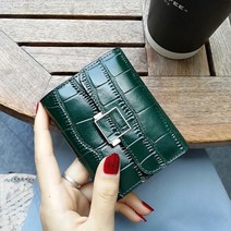 파라다이소 데일리 악어가죽 컴팩트 카드홀더 카드지갑