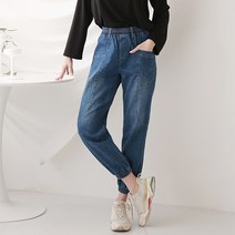 레몬소울 여성용 발라라 밴딩 데님 조거팬츠