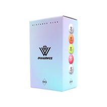 다이아윙스 고반발 비거리 전용 장타 골프공 X2 30p, 핑크, 1개