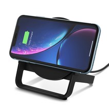 벨킨 부스트업 10W 무선 충전 스탠드 WIB001kr, 블랙, 1개
