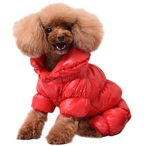 강아지 패딩 점퍼 WI013DG, 레드