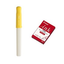 파이롯트 카쿠노 만년필 + 카트리지 5p 세트, F, SY(만년필), 레드(카트리지)