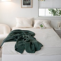 위크엔드 100수 줄누빔 패드 겸 스프레드, 아이보리