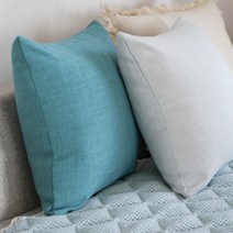 파인즈라이프스타일 바캉스 쿠션 솜포함, 터콰즈