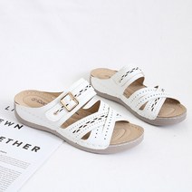 여성용 여름 키높이 크로스 샌들 4.5cm KCT_T20