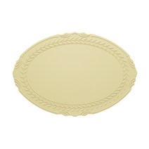 시라쿠스 로렐 리프 실리콘 테이블매트, 로렐 베이지, 가로 44cm x 세로 30cm x 두께 4mm