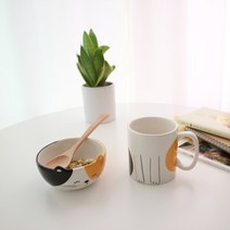 까사지오 동물캐릭터 머그컵 436ml, 고양이, 2개