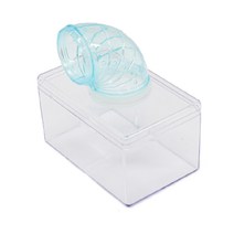 작은 햄스터용 투명 목욕통 화장실 은신처 1구 윗면, 랜덤발송, 1개