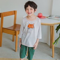 뎀뎀 남아용 인싸 호랑이 쿨 7부 세트