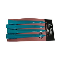 바다가 클립 전문가용 쇠핀셋 4p, 청록